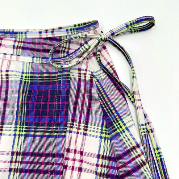 Burberry Purple Multi Wrap Skirt Swimsuit Coverup - Picture 2 of 9